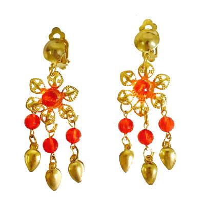 Flower earrings
